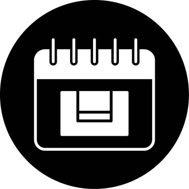 Takvim. Web simgesi basit illüstrasyon