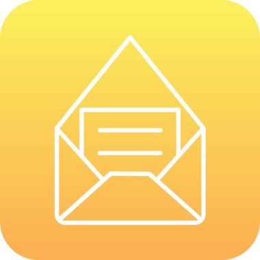 zarf simgesi vektör illüstrasyonu