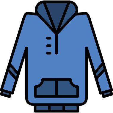 Elbise moda ceketi simgesi - taslak biçimi