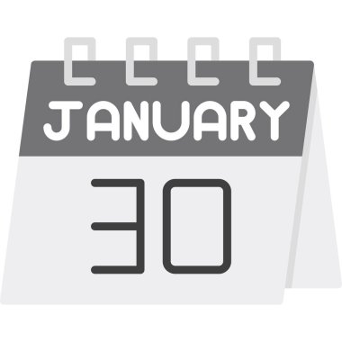 Takvim simgesi tasarımı, vektör illüstrasyonu, 10 eps