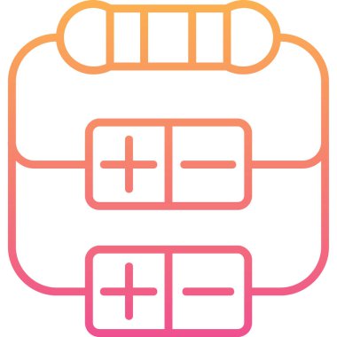 tıp web simgesi basit illüstrasyon