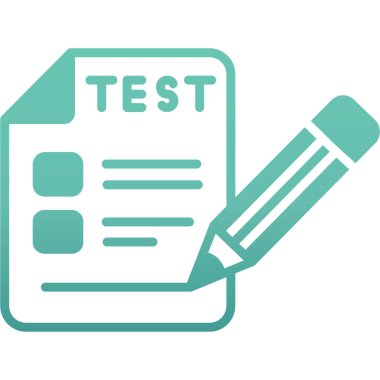 Deneme. Web simgesi basit illüstrasyon