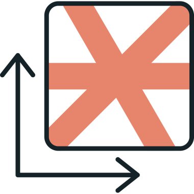 bayrak ikonu vektör illüstrasyonu