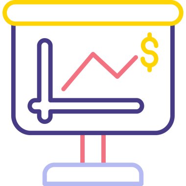 İş büyüme simge vektör.