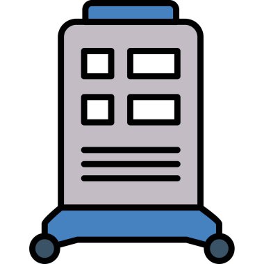 Elektronik makine. Web simgesi basit illüstrasyon