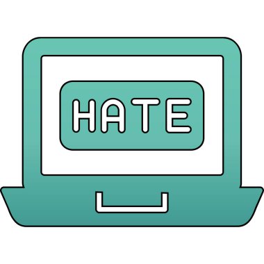 Bir dizüstü bilgisayar simgesinin vektör illüstrasyonu