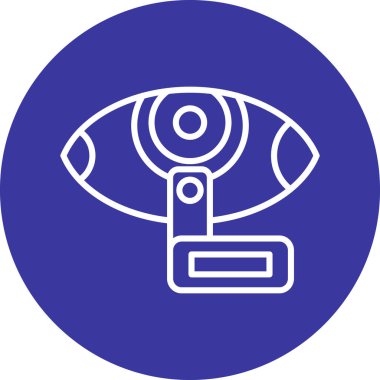 Göz ağ ikonu vektör illüstrasyonu