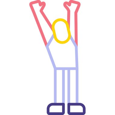 Top oynayan bir adamın vektör çizimi