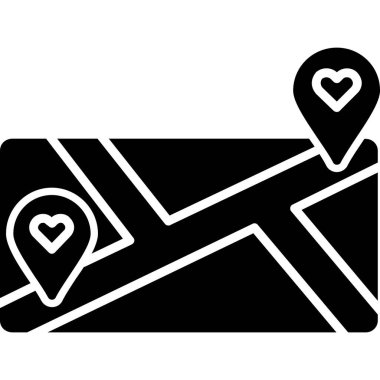 aşk konumu simgesi, basit biçim