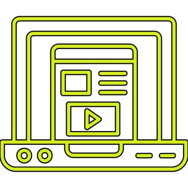 Video oyunu simgesi vektör illüstrasyonu