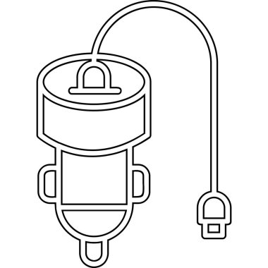 Fiş simgesi. Kablo tak. kablo simgesi, vektör illüstrasyonu