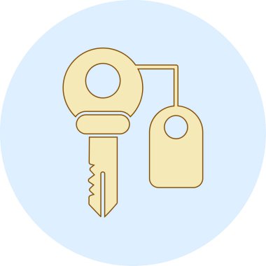 Anahtar. Web simgesi basit illüstrasyon