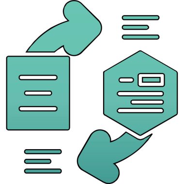 vektör dosya simgesi, vektör illüstrasyonu