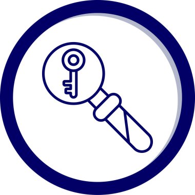 Arama simgesi vektör illüstrasyonu