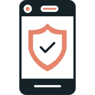 Web ve mobil tasarım için güvenli vektör simgesi