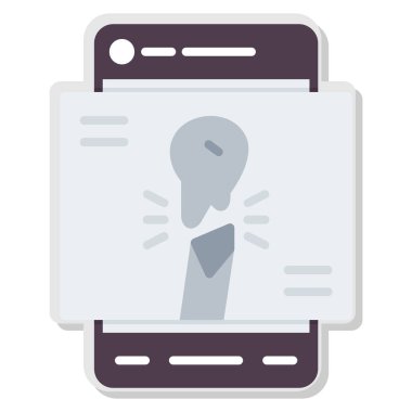 İnsan yüzlü akıllı telefon.