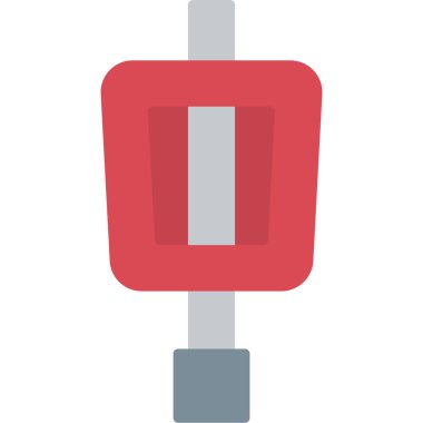 araba koltuğu düz simgesi, vektör, illüstrasyon