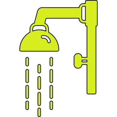 Musluk simgesi modern illüstrasyon