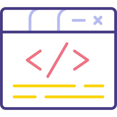 Web tarayıcı simgesi vektör illüstrasyonu