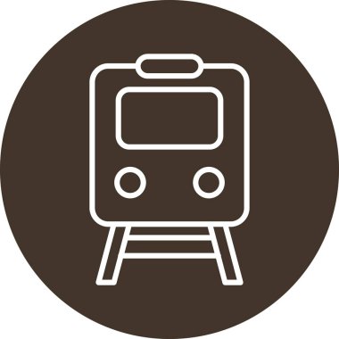 tren simgesi vektör illüstrasyonu
