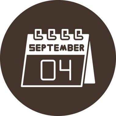 Takvim simgesinin vektör illüstrasyonu