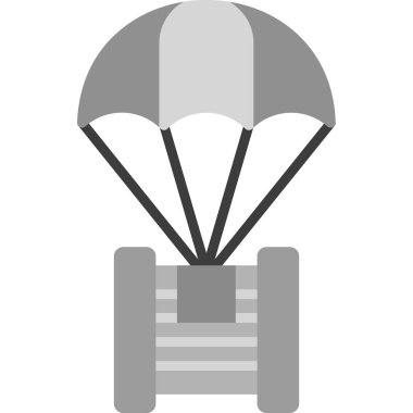 Hava balonu hava simgesi katı biçimde