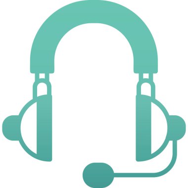 Kulaklık. Web simgesi basit tasarım