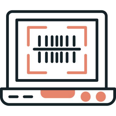 Bilgisayar. Web simgesi basit tasarım