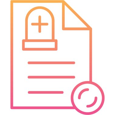 Belge simgesinin vektör illüstrasyonu