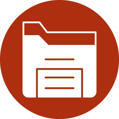 Dosya. Web simgesi basit illüstrasyon