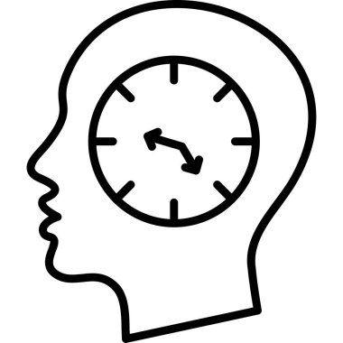 Beyin. Web simgesi basit illüstrasyon