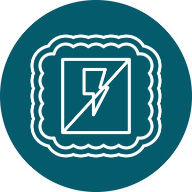 Bir b 1 simgesinin vektör illüstrasyonu