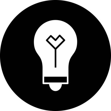 ampul simgesi vektör illüstrasyonu