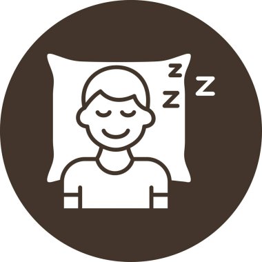 Uyu. Web simgesi basit tasarım