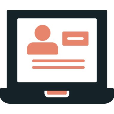 Video konferansı. Web simgesi