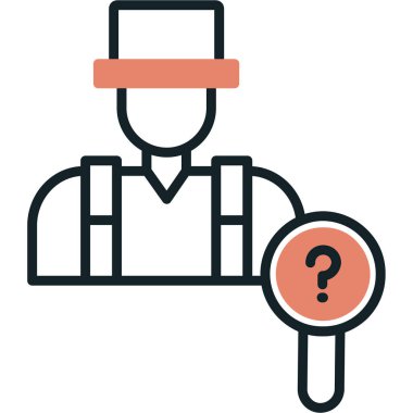 Doktor düz renk vektör simgesi