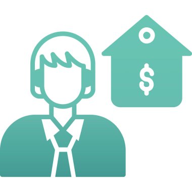 Yatırımcı web simgesi, vektör illüstrasyonu