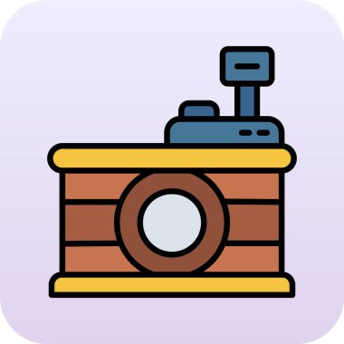 kamera simgesi vektör illüstrasyonu