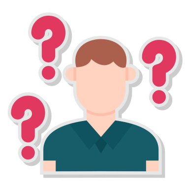 Soru işareti simgesi, çizgi film biçimi