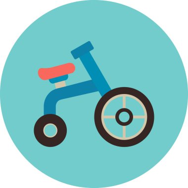 Bisiklet. Web simgesi basit illüstrasyon