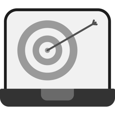 Dizüstü bilgisayar simgesi vektör çizimi