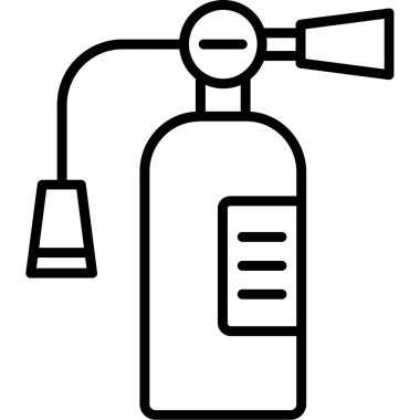 Hava söndürücü simgesi ana hat biçiminde