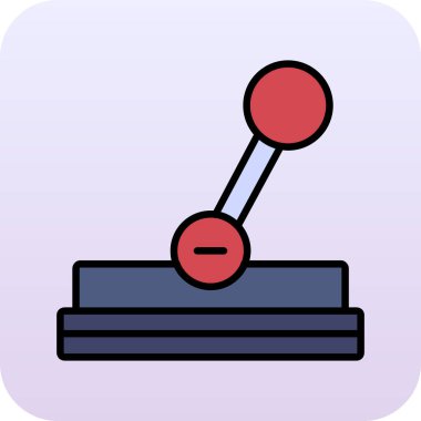 Bir bovling iğnesinin çizgi film stili simgesi