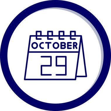 Takvim simgesinin vektör illüstrasyonu