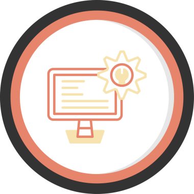 Seo simgesinin vektör illüstrasyonu