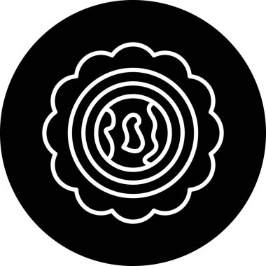 Bir çiçek simgesinin vektör illüstrasyonu