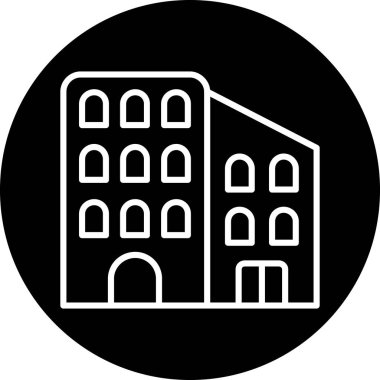 şehir simgesi vektör illüstrasyonu