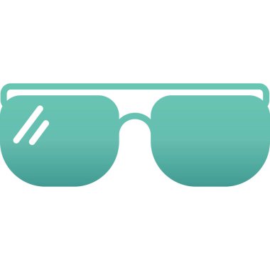 Güneş gözlüğü simgesi, düz stil