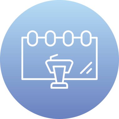 vektör lcd simgesi illüstrasyonu