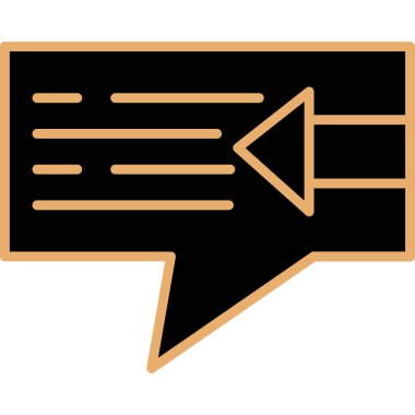 Konuşma balonu işaret tasarımı